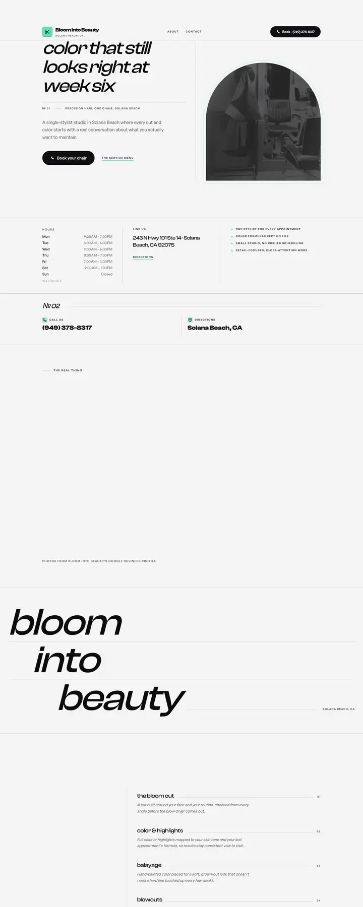 Free preview of a website for Bloom Into Beauty, built by Ready StoreFront (not affiliated)