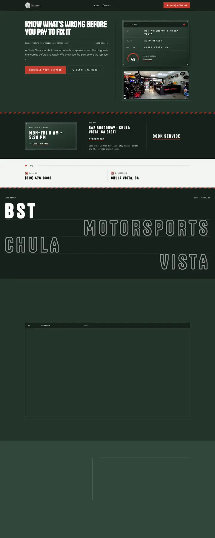 Free preview of a website for BST Motorsports Chula Vista, built by Ready StoreFront (not affiliated)