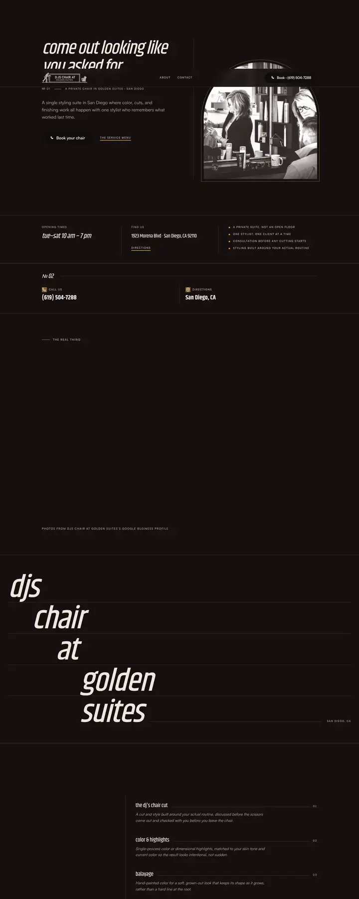 Free preview of a website for DJS Chair at Golden Suites, built by Ready StoreFront (not affiliated)