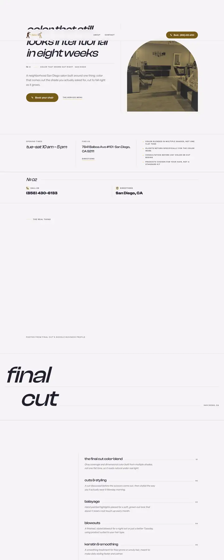 Free preview of a website for Final Cut, built by Ready StoreFront (not affiliated)