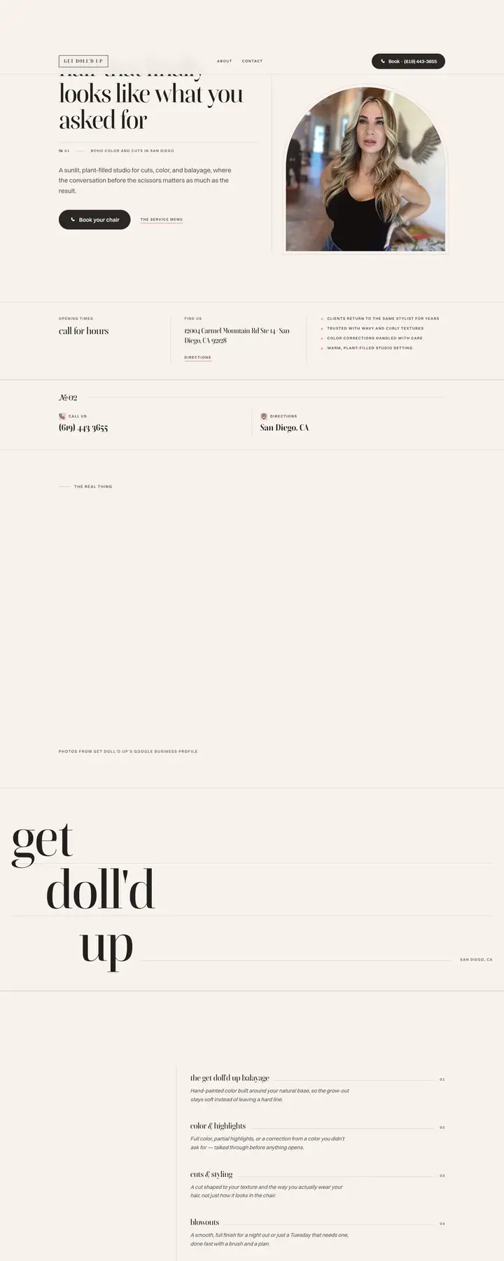 Free preview of a website for Get Doll'd Up, built by Ready StoreFront (not affiliated)