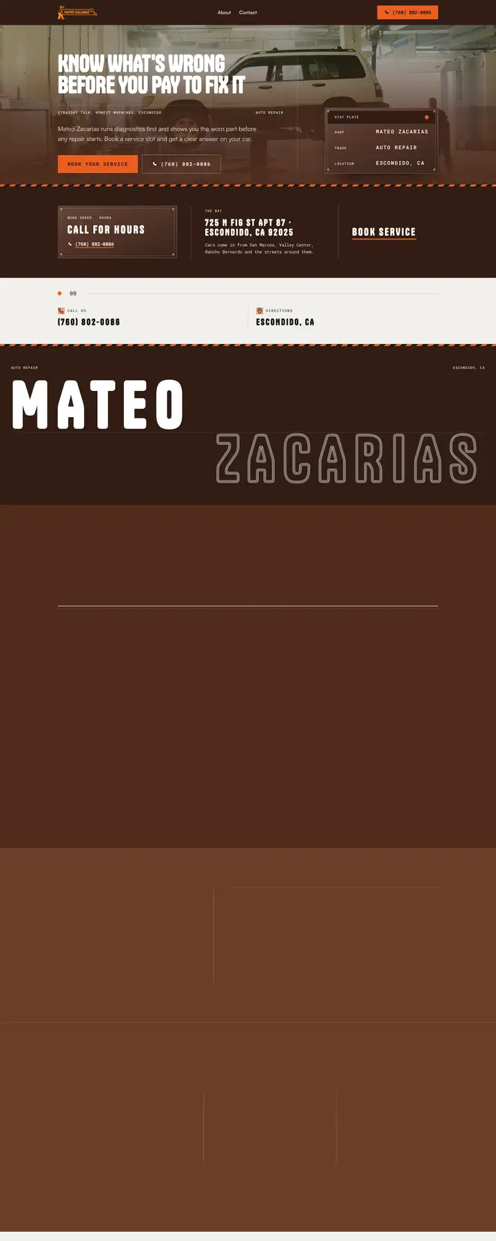 Free preview of a website for Mateo Zacarias, built by Ready StoreFront (not affiliated)